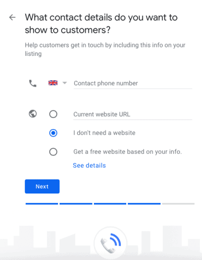 Contact Details GoogleMyBusiness