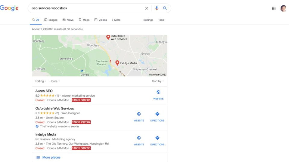 How to rank in googles local 3 pack