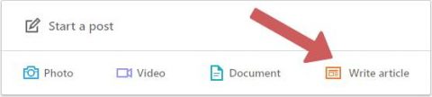 Write Article on LinkedIn