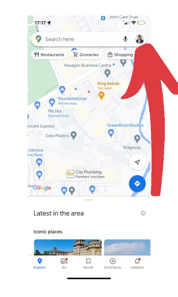 google maps review link