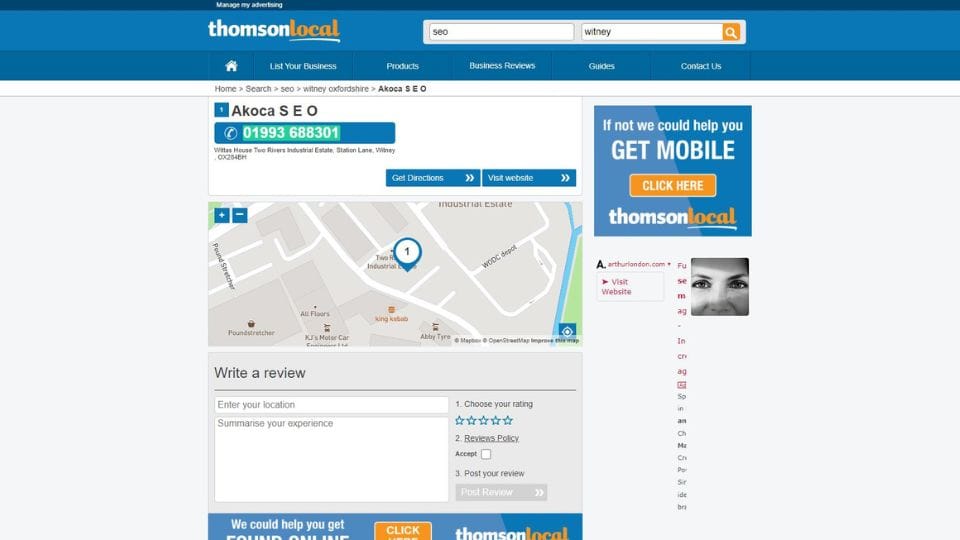 Thomson local listing