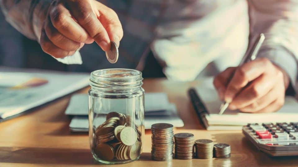 Image of a business person calculating a budget