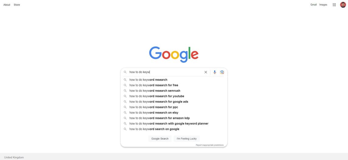 Keyword research tips suggested tools
