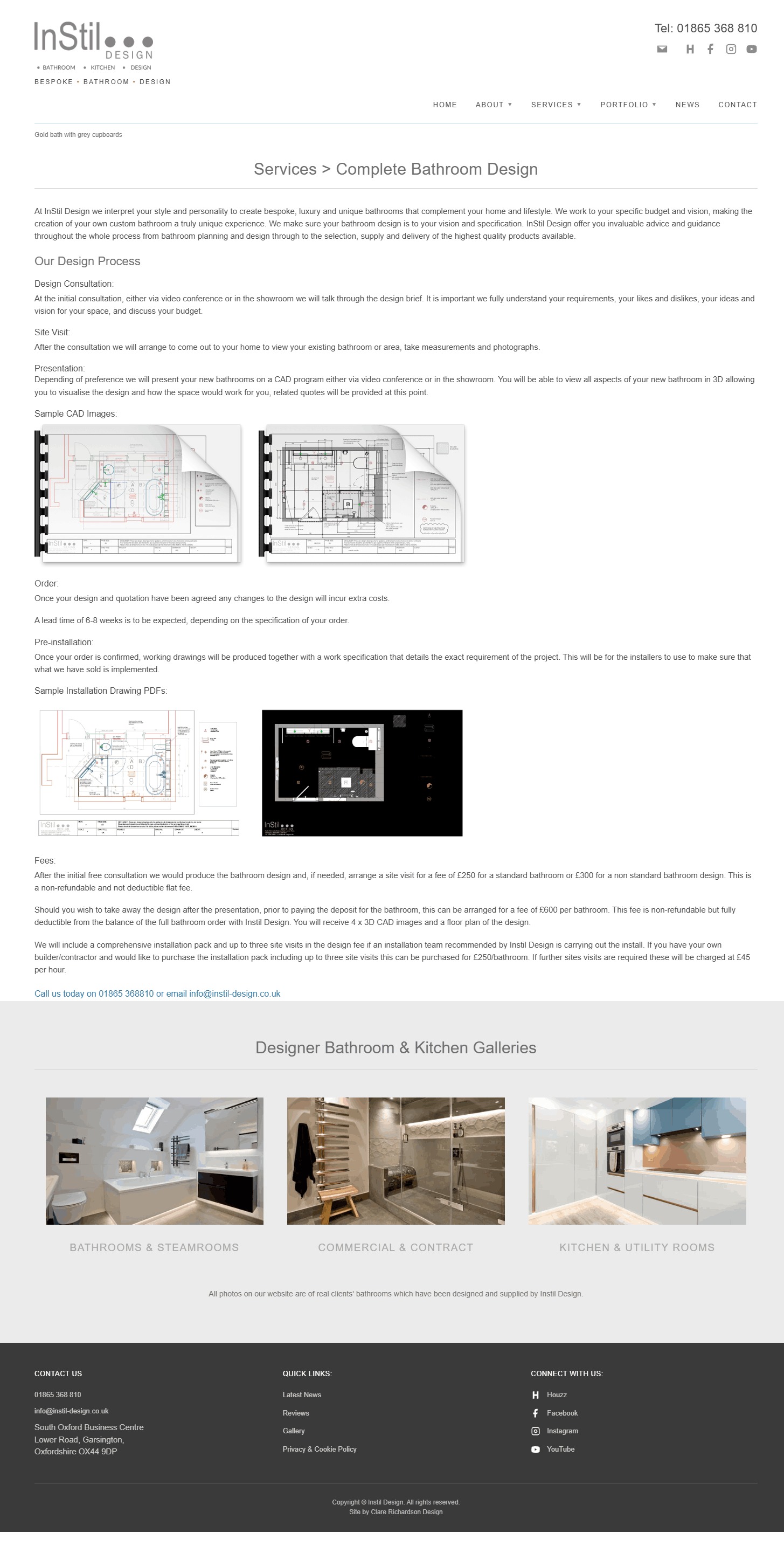 Previous web design