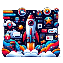 Launch and support illustration